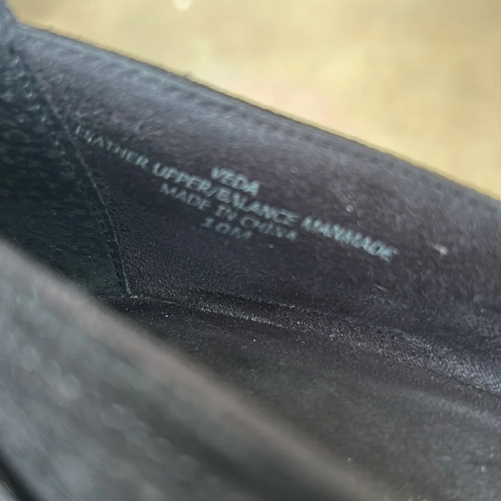 Liz Claiborne Black Suede Leopard Print Loafer‎ Shoes